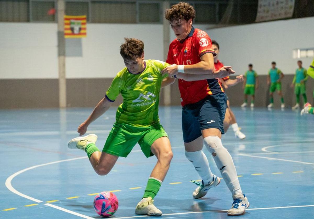 Imagen de un partido del filial del Palma Futsal.