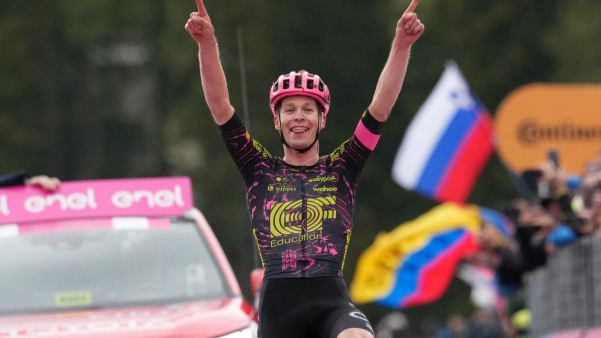 Georg Steinhauser logra el primer triunfo profesional en el Giro.