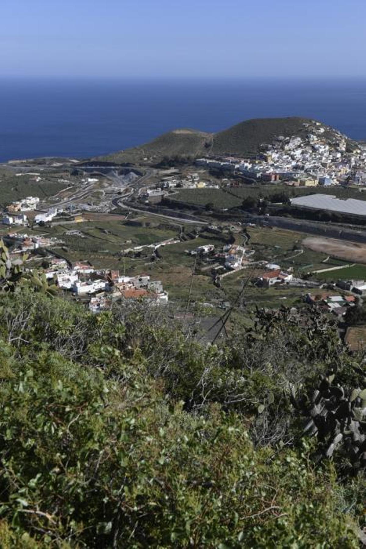 GRAN CANARIA 14-01-2019 ARUCAS. METEOROLOGIA. Calima. Vistas desde la Montaña de Arucas  FOTOS: JUAN CASTRO