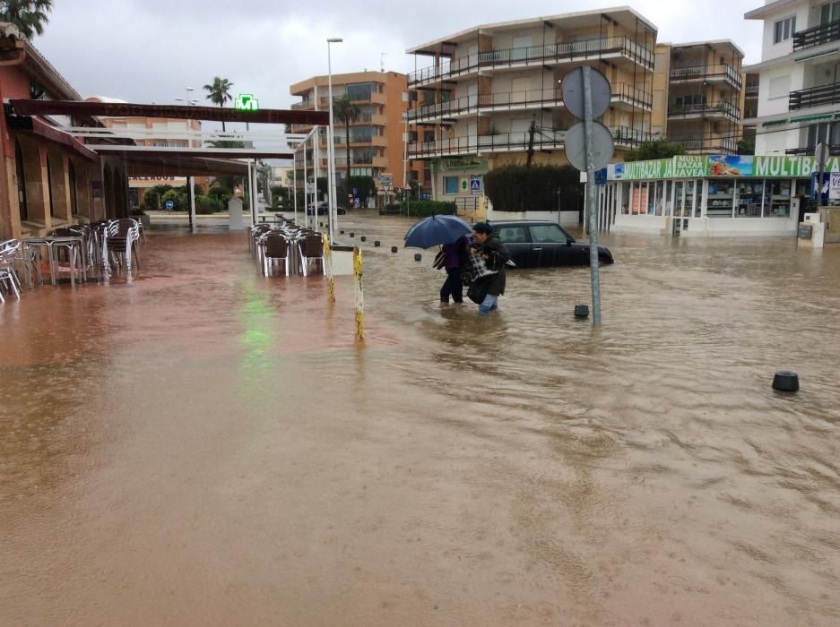 Temporal lluvias: más de 300 desalojados en Xàbia