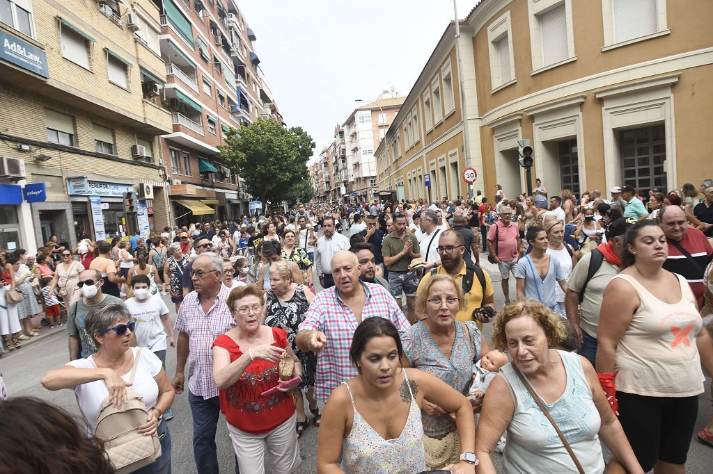 Bajada de la Virgen de la Fuensanta desde su Santuario hasta el templo catedralicio de Murcia