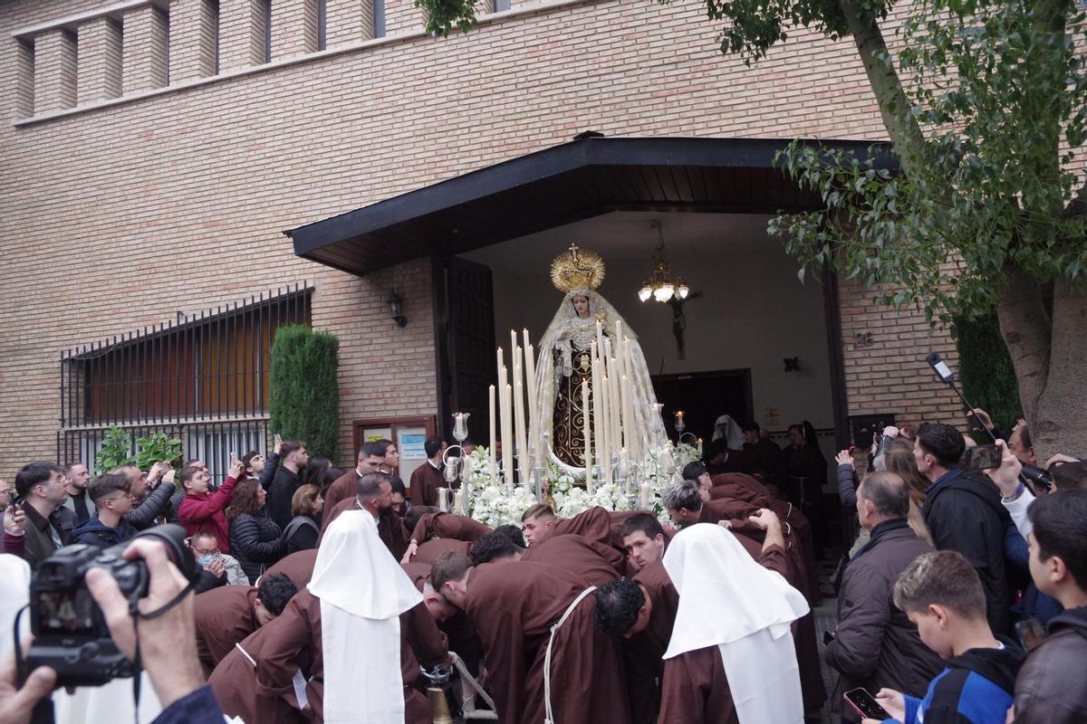 Procesión de la Virgen de las Lágrimas del Carmen de Huelin, en imágenes