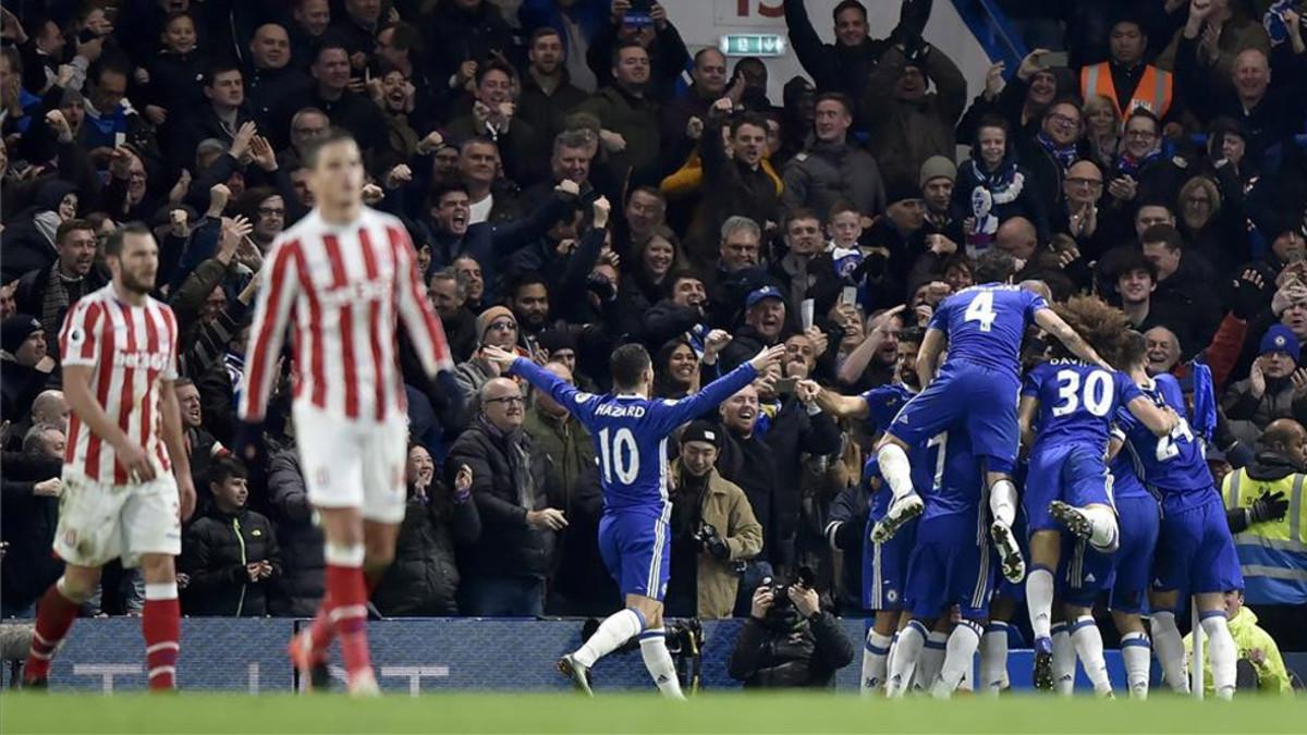 El Chelsea sumó una nueva  victoria, esta vez contra el Stoke City