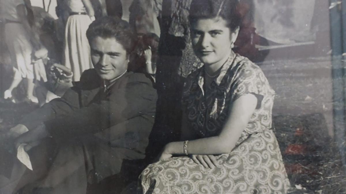 Enrique Granda Oliva, en su juventud, con su esposa Josefina Rodríguez Granda, &quot;Jose&quot;.   