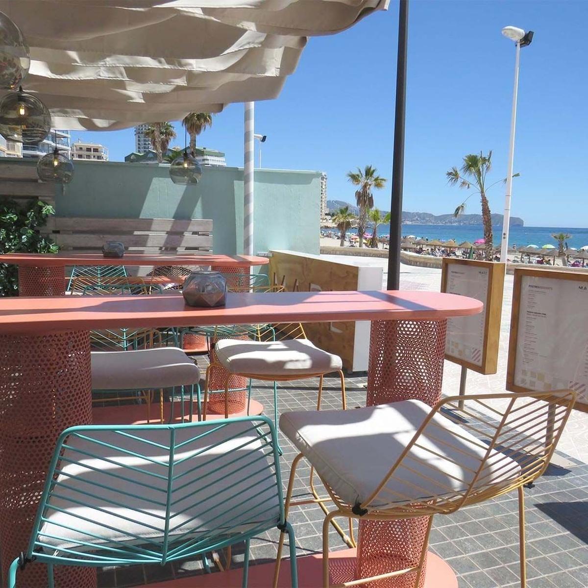 El restaurante chiringuito terraza Mare Beach en Calpe