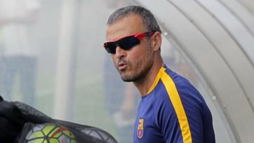 Luis Enrique ja treballa amb el Barça als EUA.