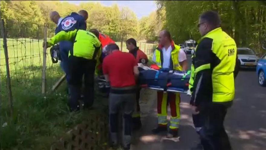 Catorce ciclistas heridos en la Flecha del Sur de Luxemburgo