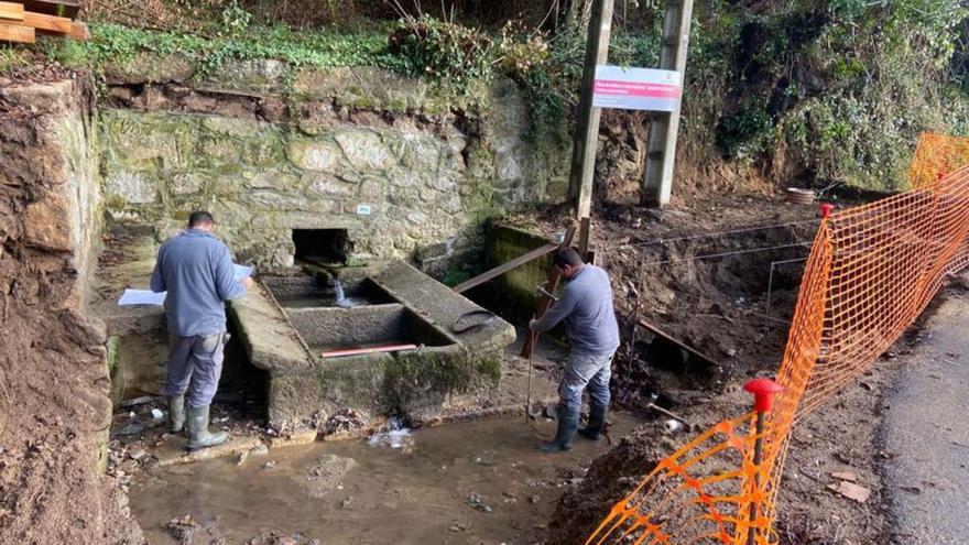 El lavadero de Saraivo servirá para que los peregrinos del Camino se refresquen