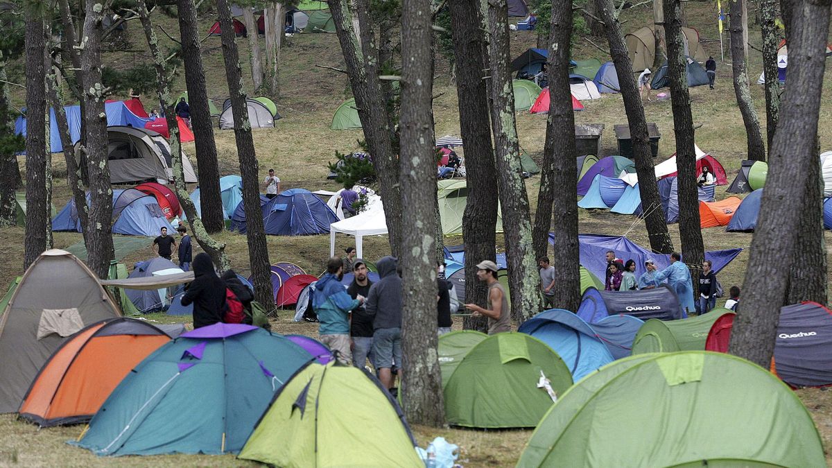 Imagen de archivo de la zona de acampada del Festival de Ortigueira