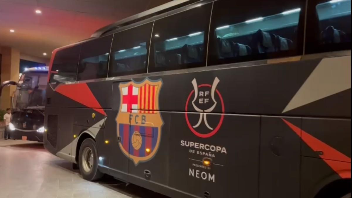 La llegada del Barça a Riad