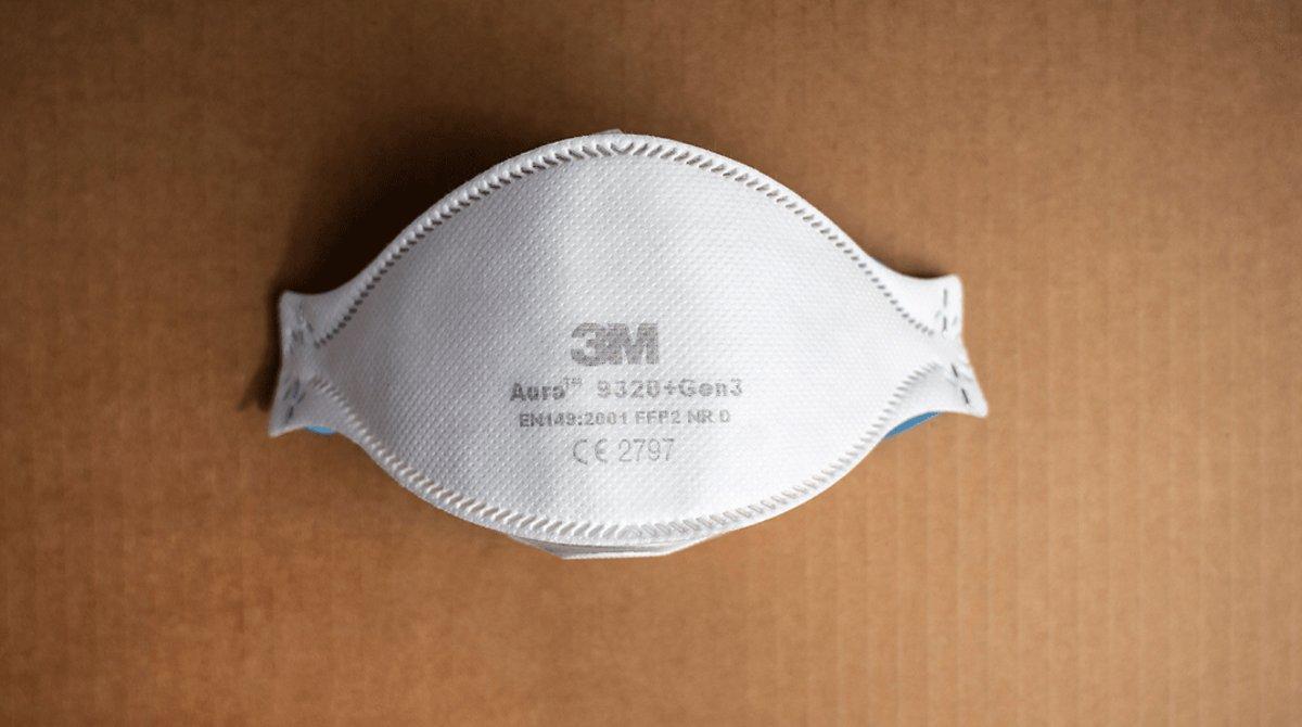 Una mascarilla protectora FFP2, utilizada como protección contra el covid. Una mascarilla protectora FFP2, utilizada como protección contra el covid.