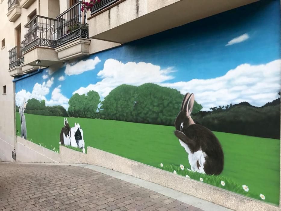 El mural de Gory en A Coelleira, en Gondomar // FdV