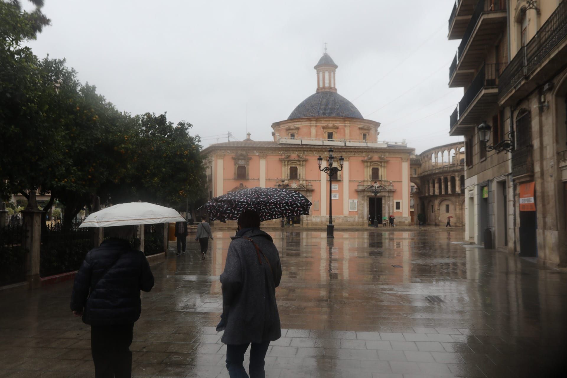 Temporal de lluvia en València