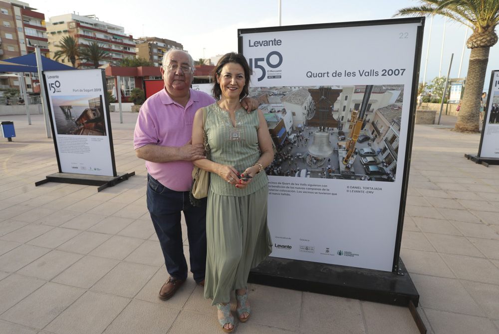 La exposición fotográfica de Camp de Morvedre, por el 150 aniversario de Levante-EMV, se traslada de Sagunt al Port de Sagunt.