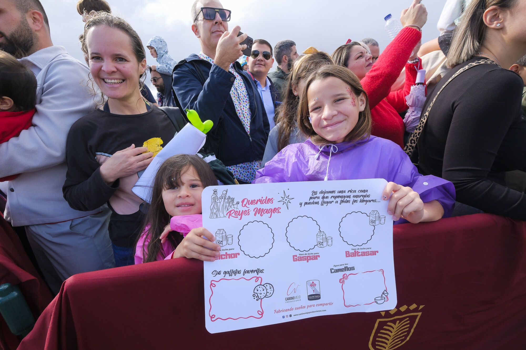 Llegada de los Reyes Magos, en la Base Naval 