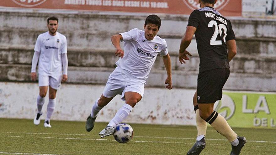 El Olímpic en un partido en la Murta, esta temporada. | PERALES IBORRA