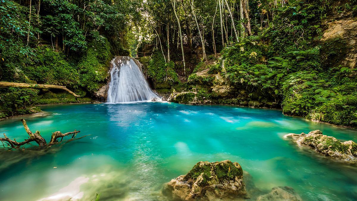 Las cascadas y piscinas naturales de Jamaica forman parte del imaginario caribeño que el cine convirtió en escenario de aventura y deseo.
