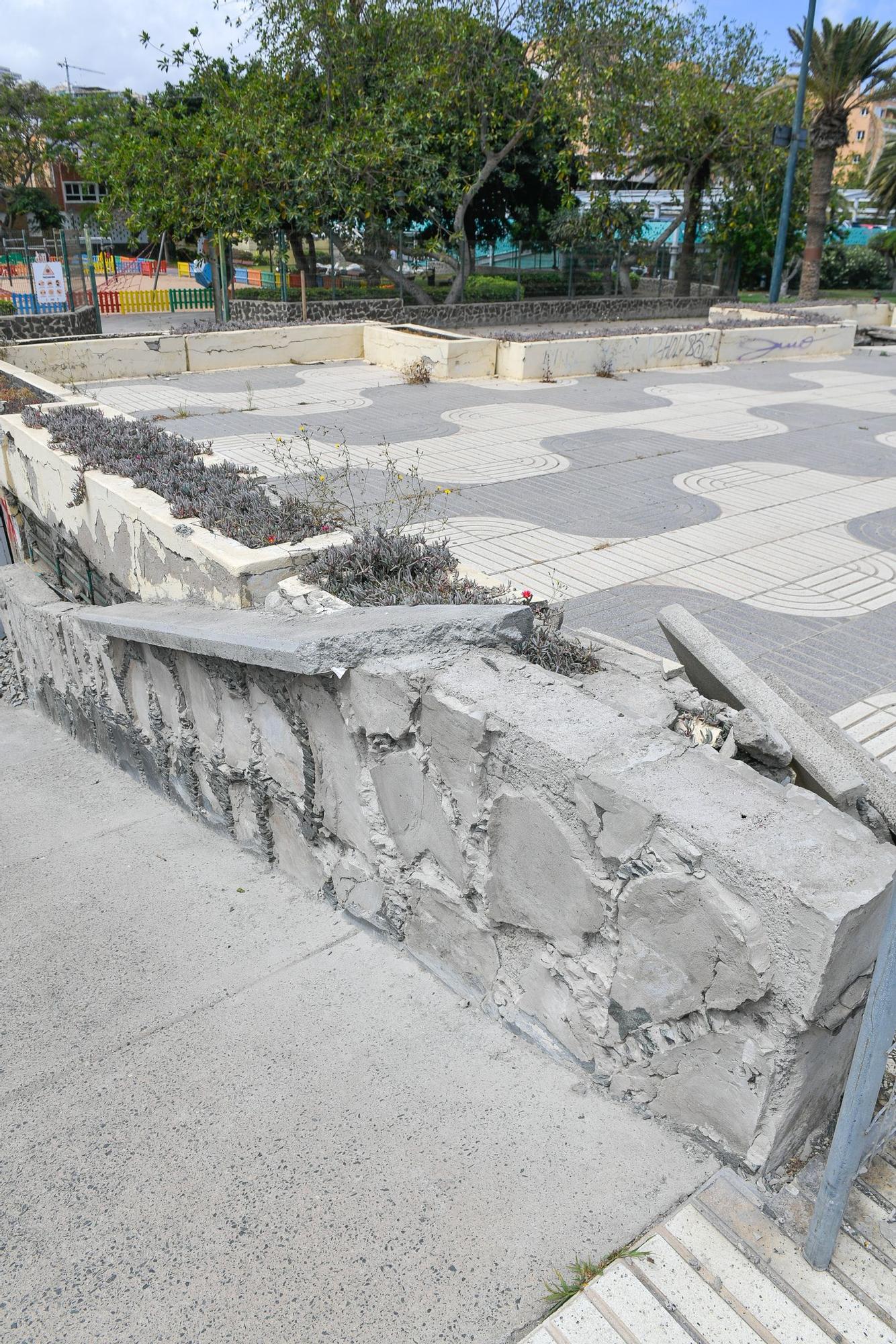 Cuarto de servicio en ruinas en el Parque Romano