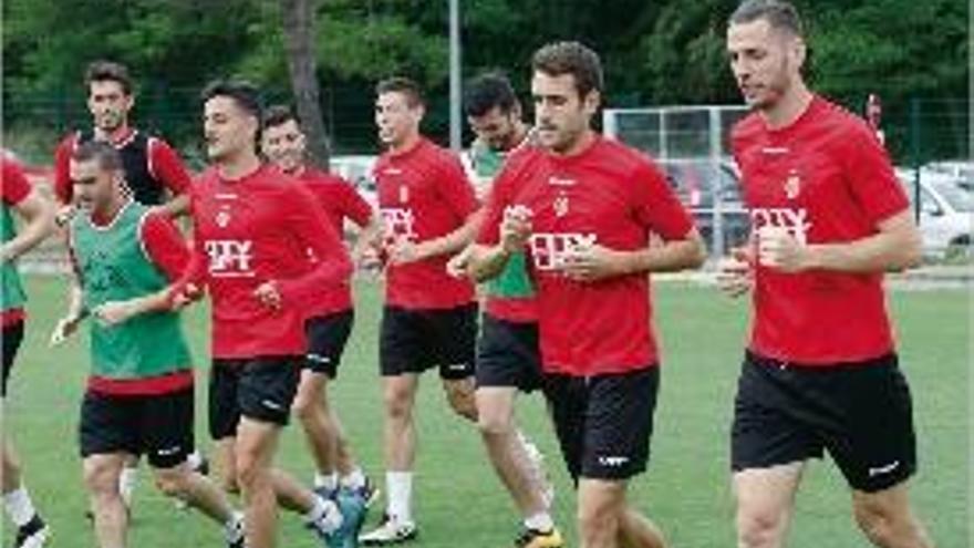 Un entrenament del Girona d&#039;aquesta última temporada.