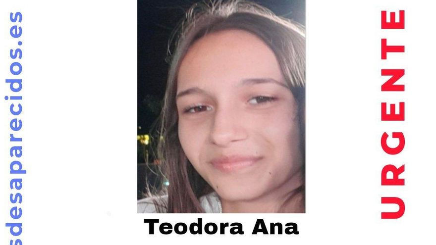 Cartel de la desaparición de Teodora Ana.
