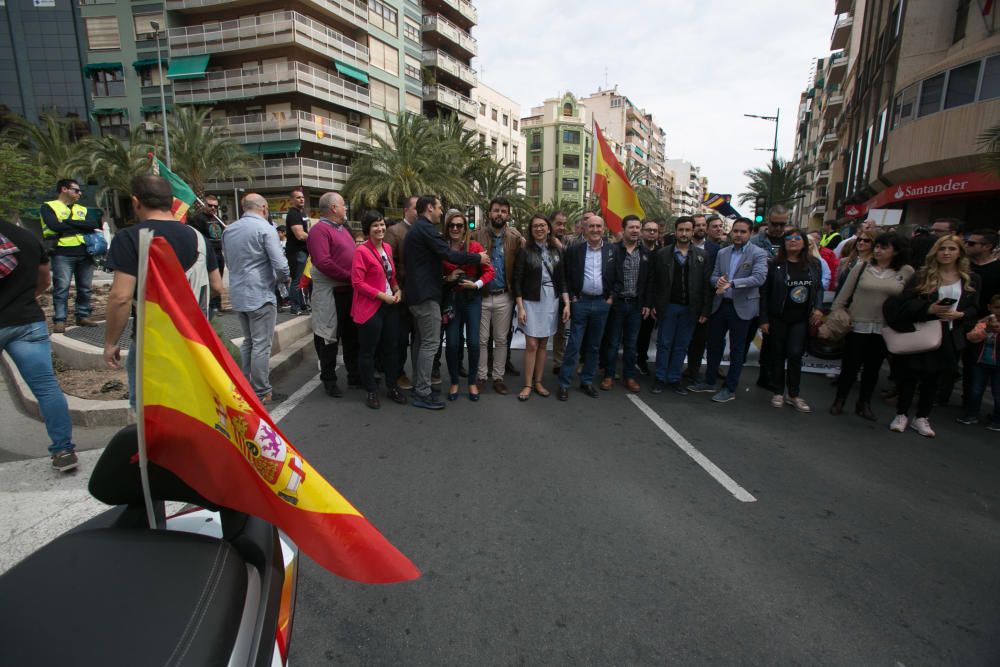 Manifestación por la equiparación salarial convocada por la asociación de policí­as Jusapol en Luceros