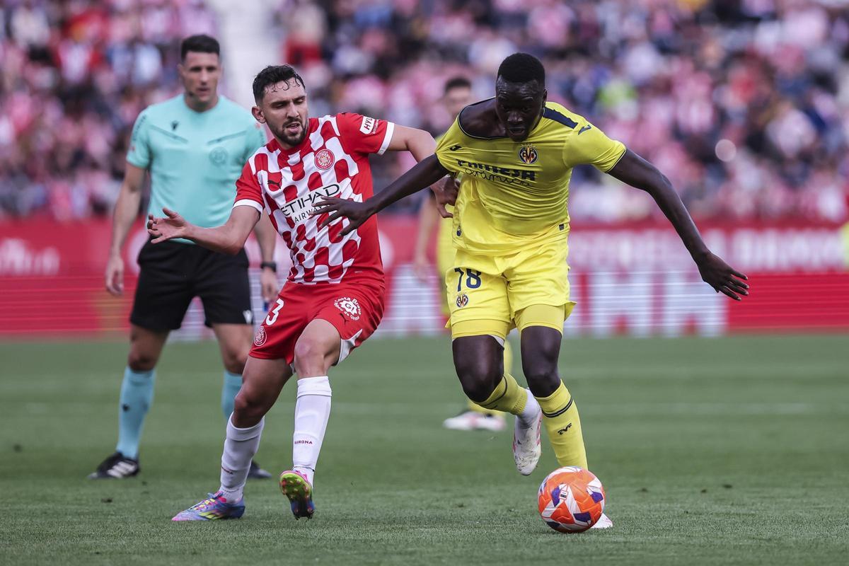 Pape Gueye durante el partido.