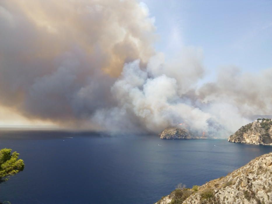 Imagen de Xàbia desde el mirador de l'Ambolo.