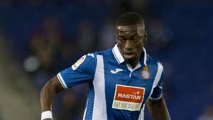 Pape Diop, con la camiseta del Espanyol