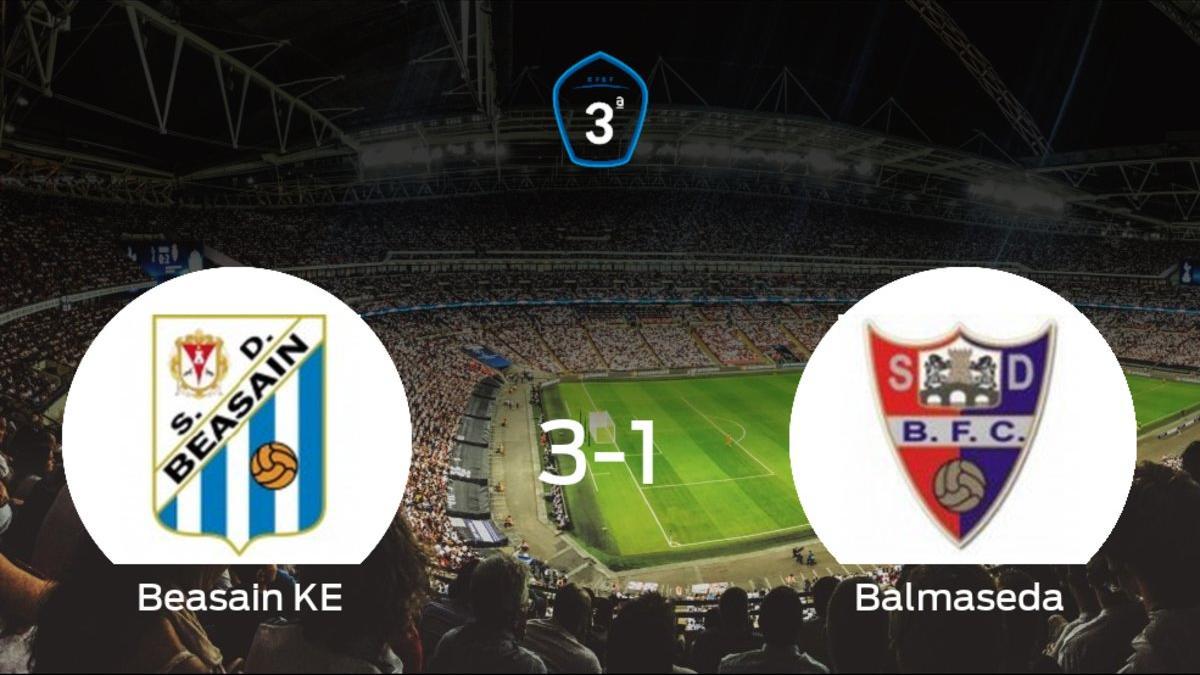 Los tres puntos se quedan en casa tras el triunfo del Beasain KE ante el Balmaseda (3-1)