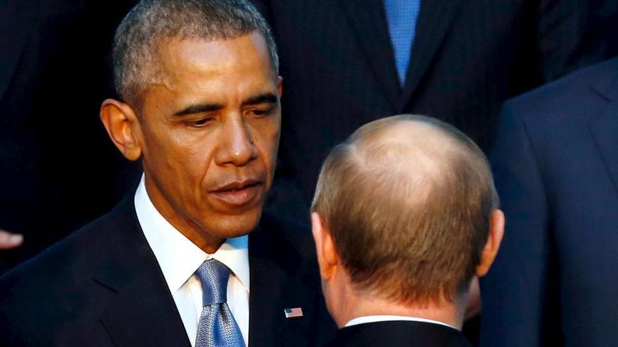 El saludo entre Putin y Obama.