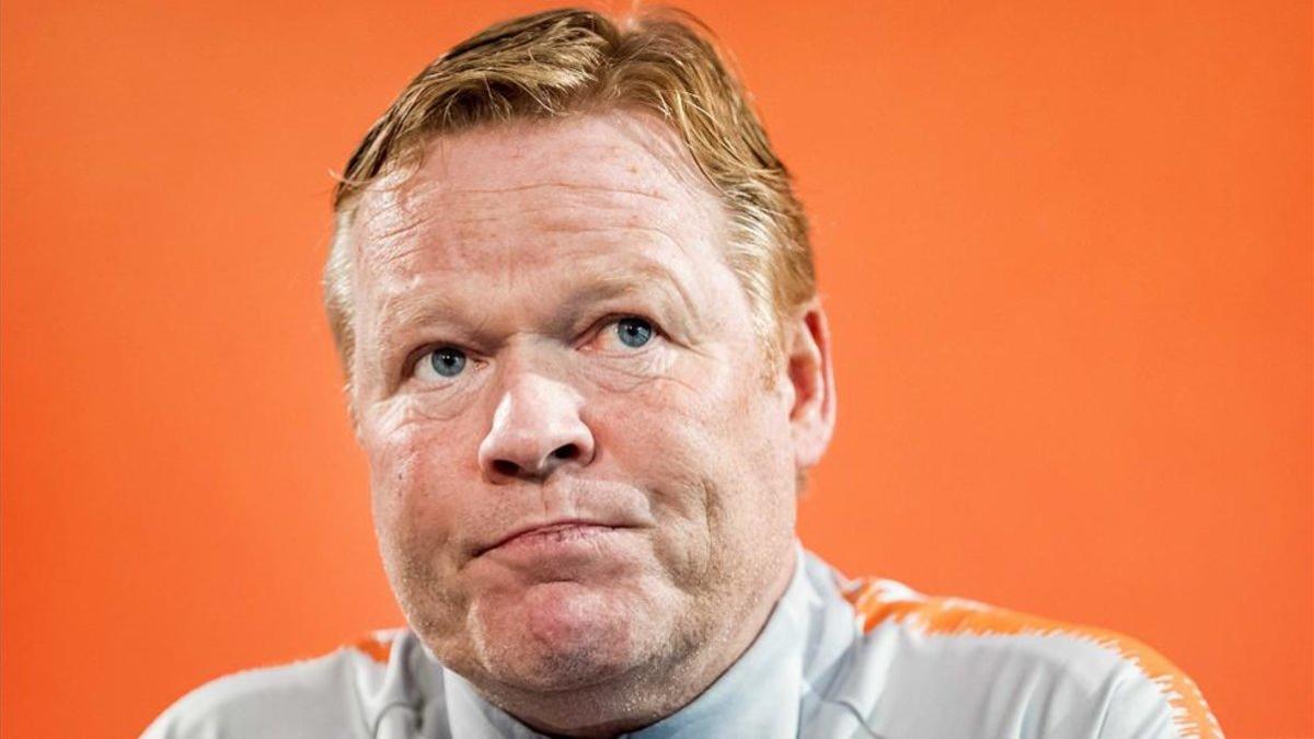 Ronald Koeman, en rueda de prensa