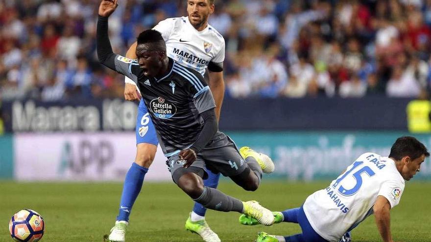 Liga jugado anoche en La Rosaleda.  // Efe