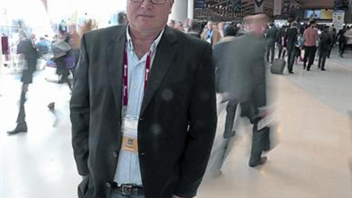 Jon Matonis, ayer, en el Mobile World Congress.