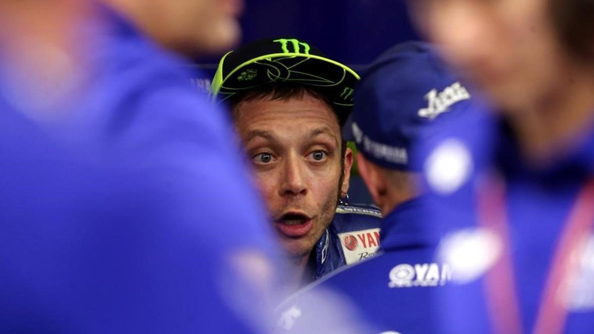 Valentino Rossi, en la conferencia de prensa posterior al GP de Argentina.