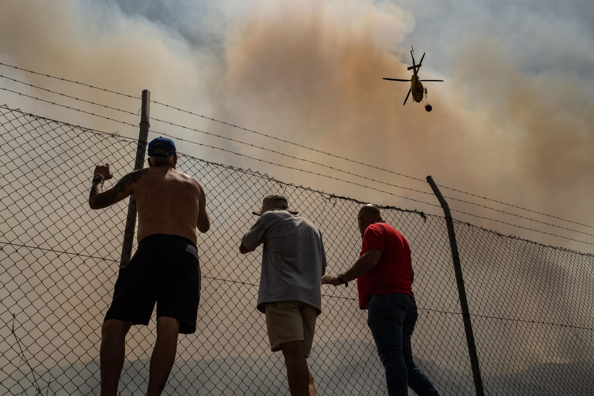 Evolución del incendio en Tenerife