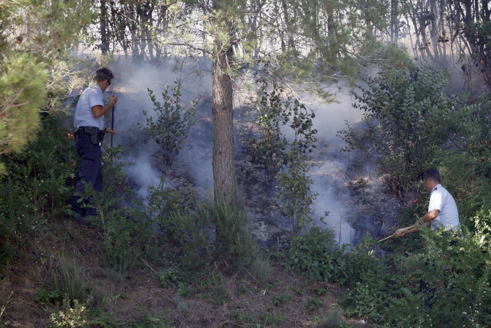 Extinció de l''incendi de Vilopriu 04/07/18