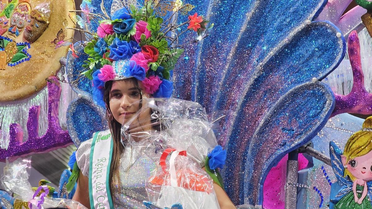 Nayeli Méndez Suárez, Reina Infantil del Carnaval de Antigua 2026, en Fuerteventura