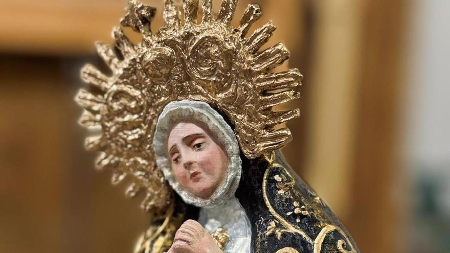 Una imagen de la Soledad presidirá junto a San Isidro la ermita del santo en Badajoz