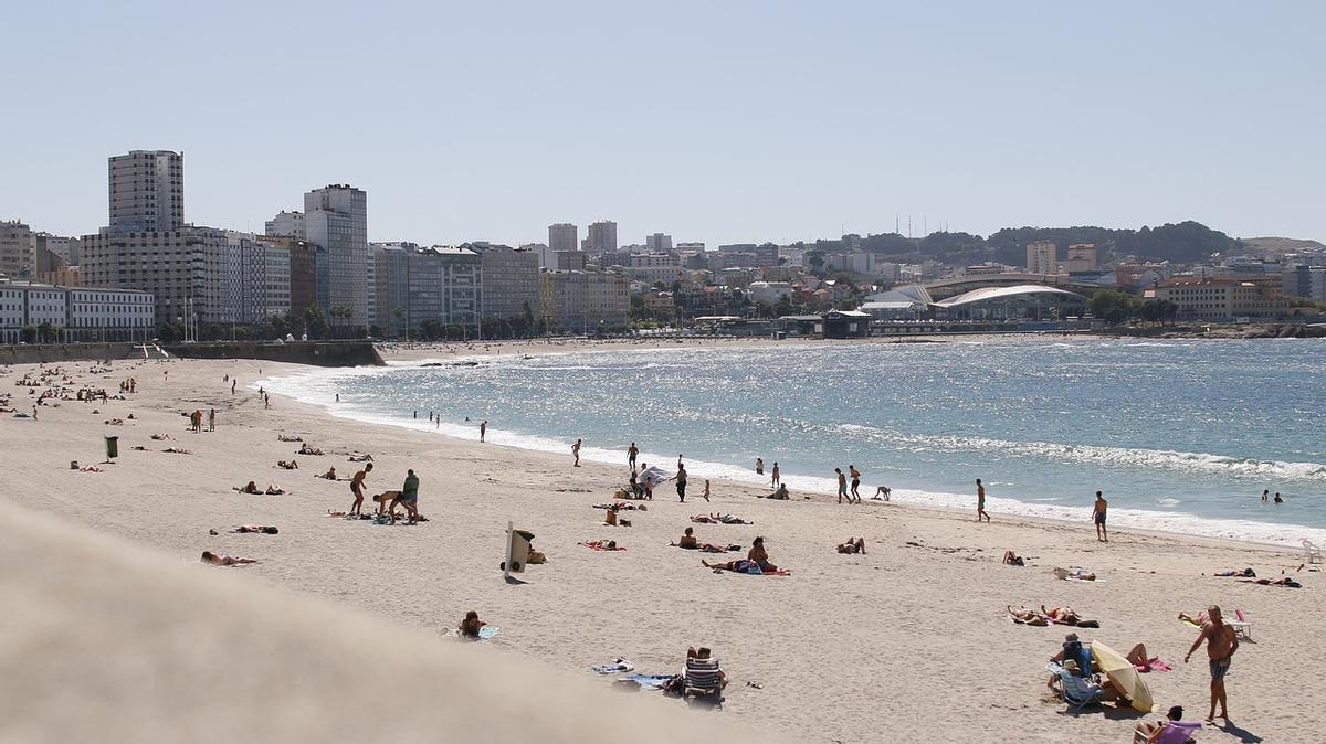 Playa de A Coruña.