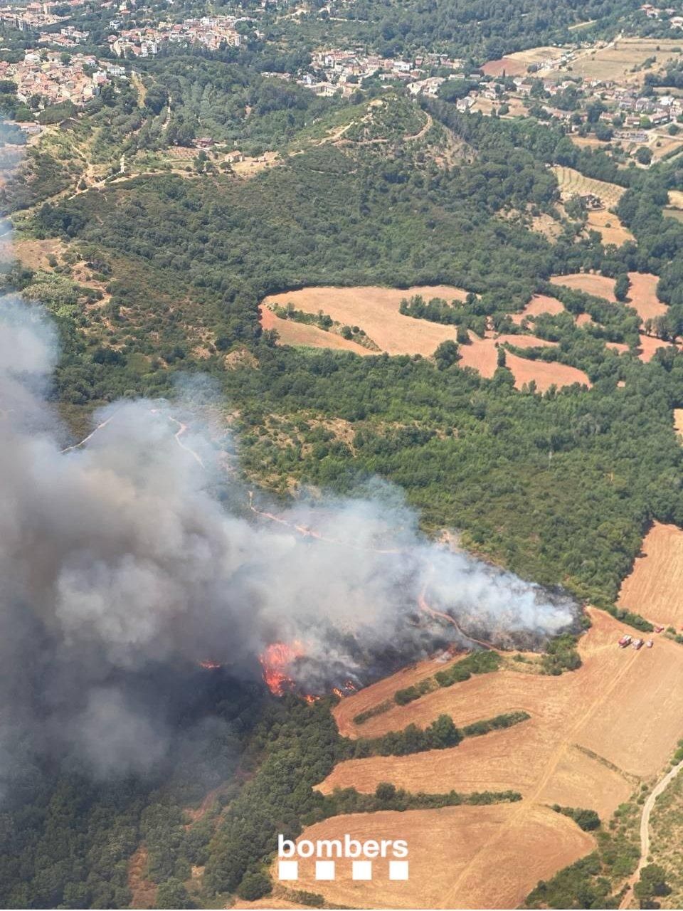 Les imatges de l'incendi de Font de la Pólvora