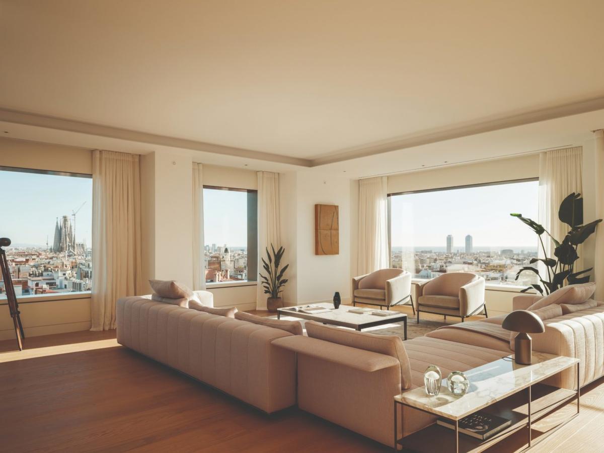 Uno de los apartamentos residenciales de gestionados por el grupo hotelero Mandarin Oriental, cuyo precio de venta oscila parte de los 4 millones de euros.