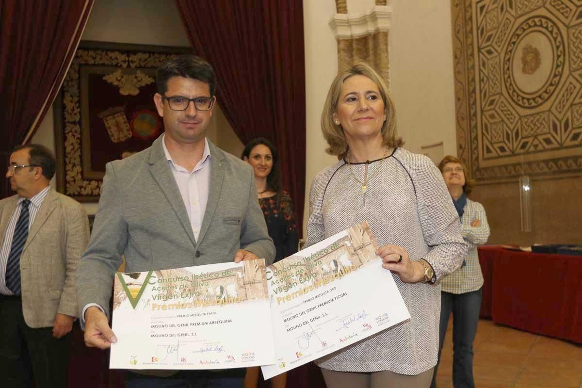 V Concurso ibérico de aceites de oliva virgen extra premios Mezquita 2018