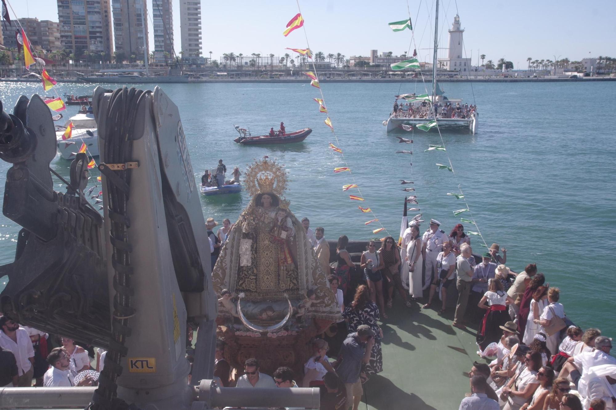 Procesión marítima Carmen de la Virgen del Carmen Coronada de El Perchel
