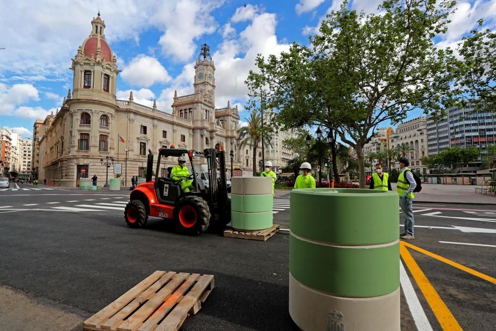 Siguen las obras de la plaza del Ayuntamiento