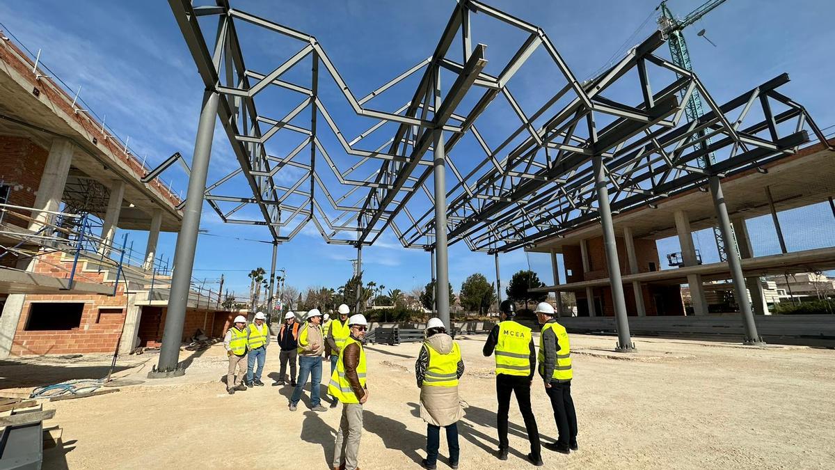 Construcción del segundo pabellón de San Vicente