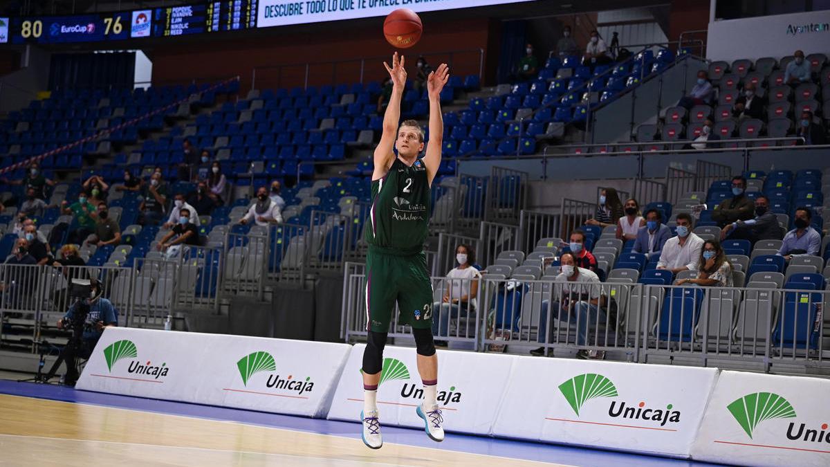 Waczynski en el partido ante el Buducnost.