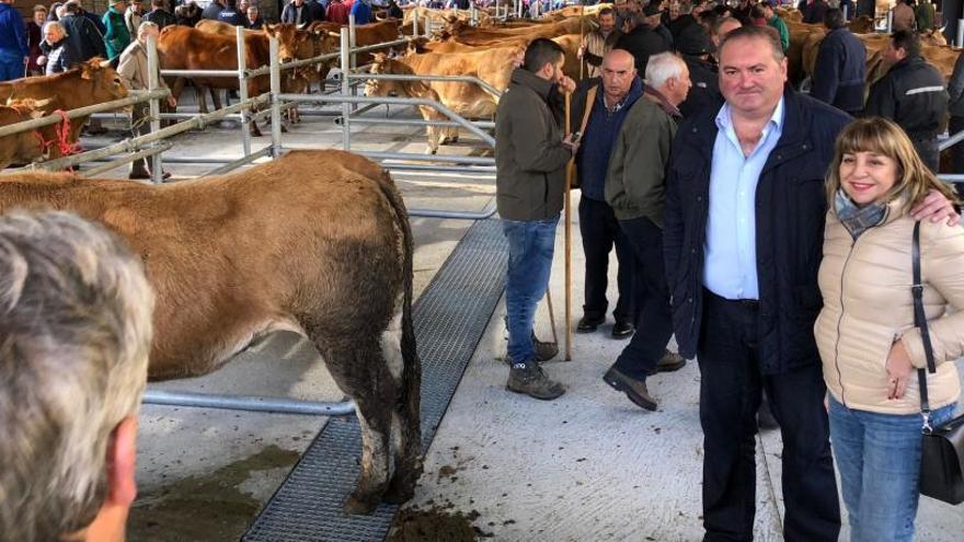 Ramón Argüelles y Amor Ardura, en La Feriona de Teverga.