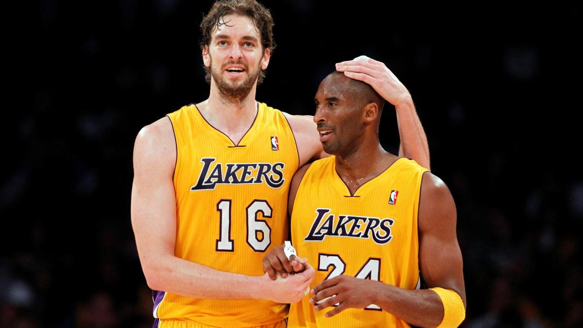 La sociedad de Pau Gasol con Kobe Bryant dio a los Lakers dos títulos consecutivos