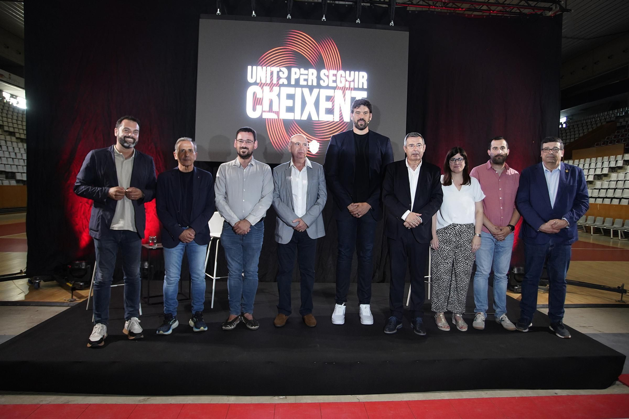 Les fotos de l'anunci de la fusió entre l'Uni i el Bàsquet Girona