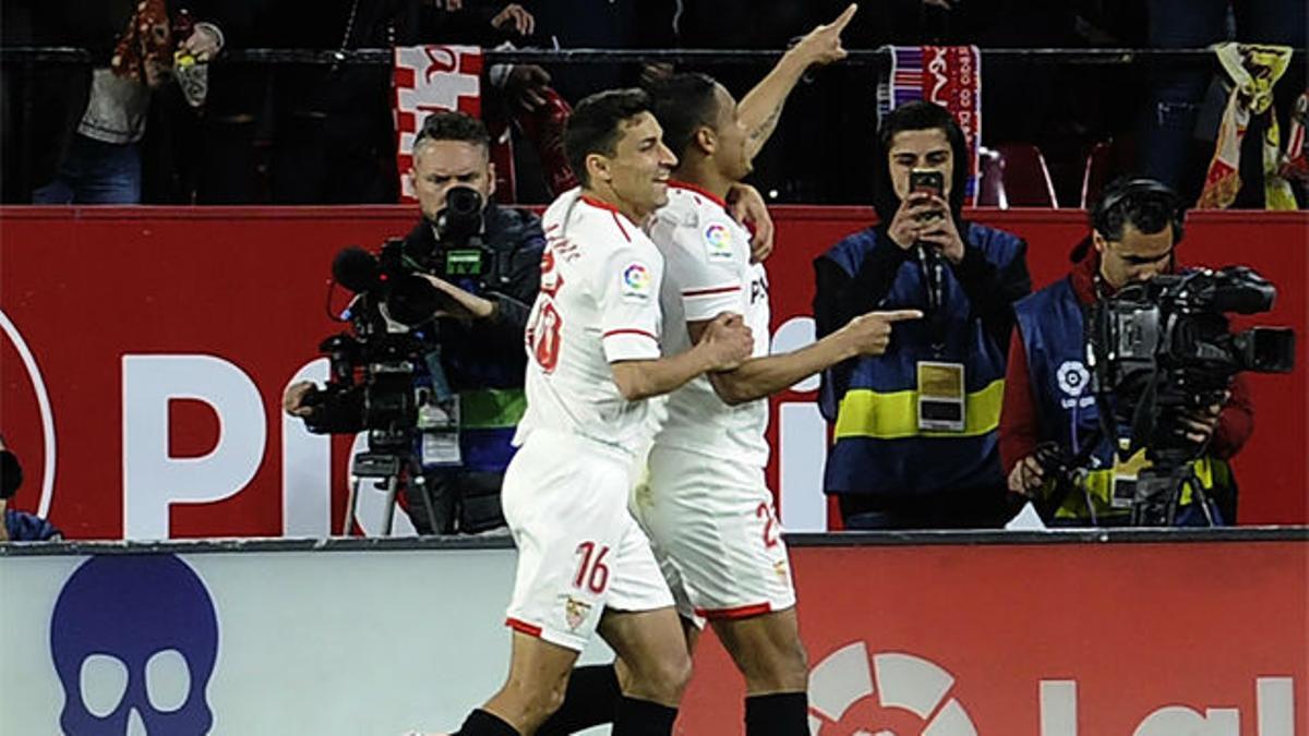 LALIGA | Sevilla - FC Barcelona (2-2): El gol de Muriel